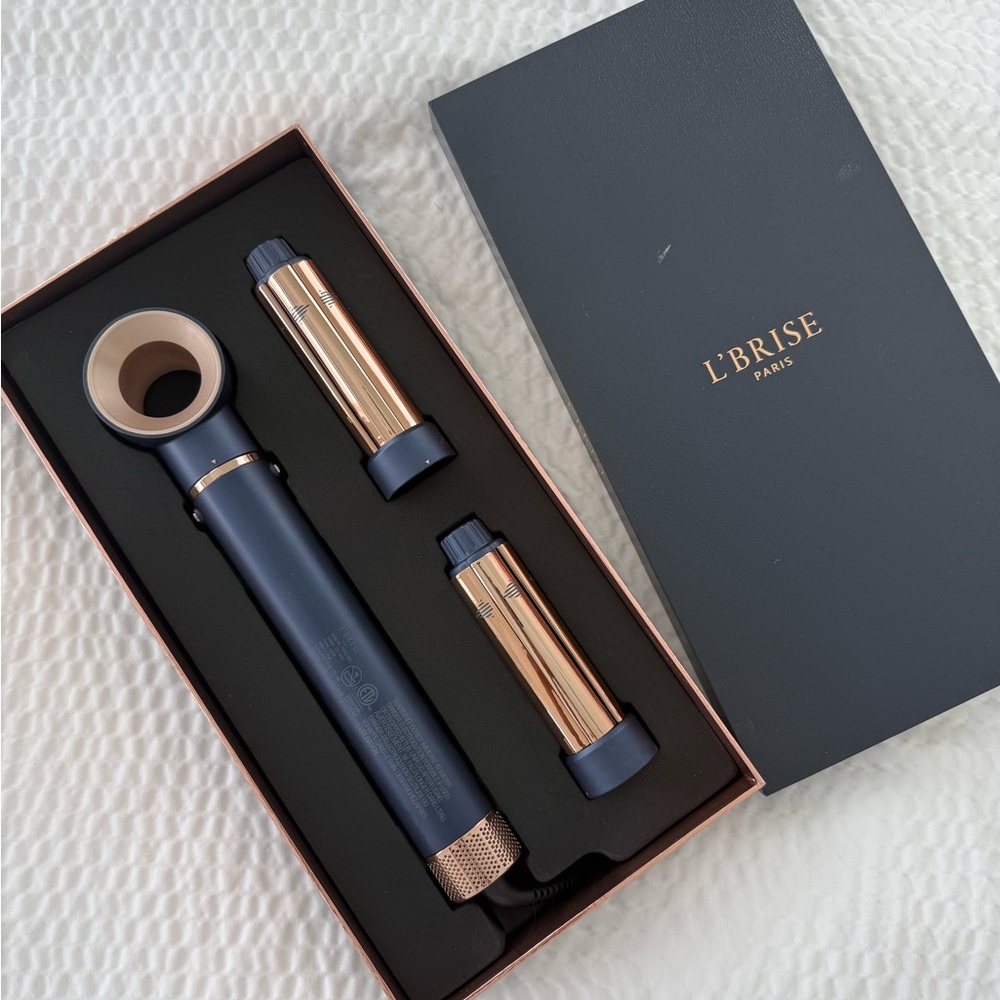 Navy and Gold Hair Styling Tool Set